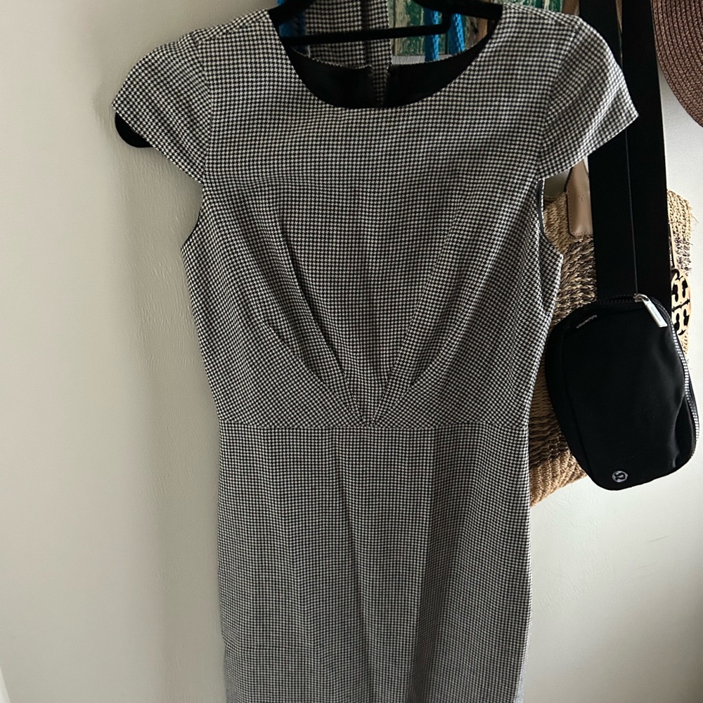 J crew houndstooth dress